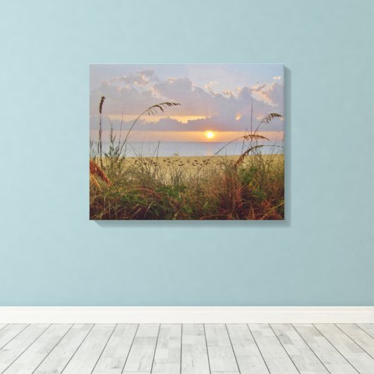 Quiet Sunset Canvas Afdruk (Insitu (Houten vloer))