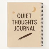 Quiet Thoughts Journal – Minimaal Notitieboek Hoes (Achterkant)