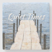 Quiet Times van de Dock bij het meer Stenen Onderzetter (Voorkant)