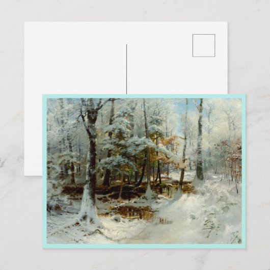 Quiet Winter namiddag Briefkaart (Voorkant / Achterkant)