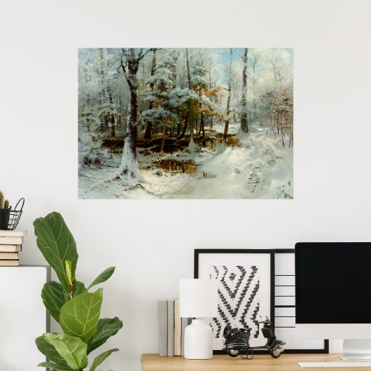 Quiet Winter namiddag Poster (Thuiskantoor)