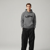 Quietly Becoming Bold Retro Typography Design Hoodie