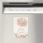 Quietly Confident Floral Affirmation Magnet  (Insitu (Vaatwasser))