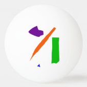 Quietly praten pingpongbal (Achterkant)