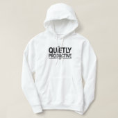 Quietly Productive Office T-Shirt | Minimal Work  (Design voorkant)