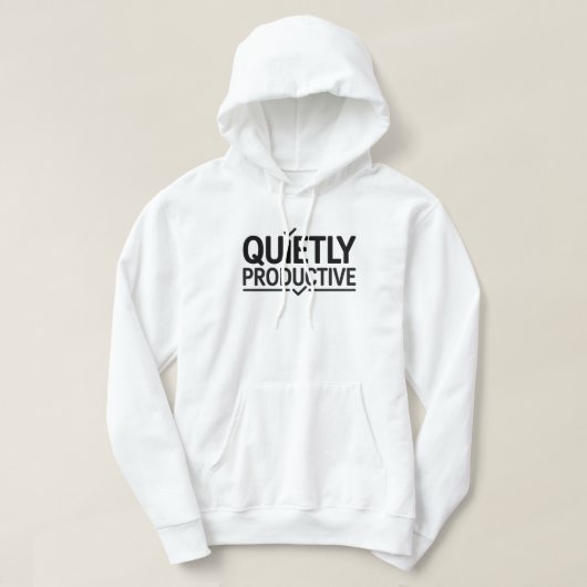 Quietly Productive Office T-Shirt | Minimal Work  (Design voorkant)