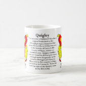 Quigley Family Coat of Arms Koffiemok (Center)