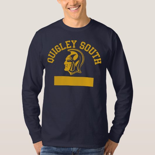 QUIGLEY SOUTH SPARTANS LOGO - LANG ARM SHIRT (Voorkant)