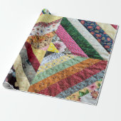 Quiled Print Pattern Cadeaupapier (Uitgerold)