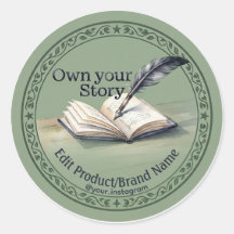 Quill Book Own Your Story Aangepast Productlabel