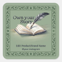Quill Book Own Your Story Vierkante Envelope Stick