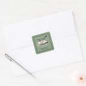 Quill Book Own Your Story Vierkante Envelope Stick Sticker (Envelop)