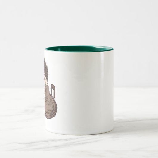 Quill & Curls: Een Journaling Moment Mok (Center)