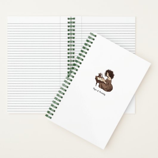 Quill en Curls: Pagina's van Mogelijkheid Notitieb Notitieboek (Binnen)