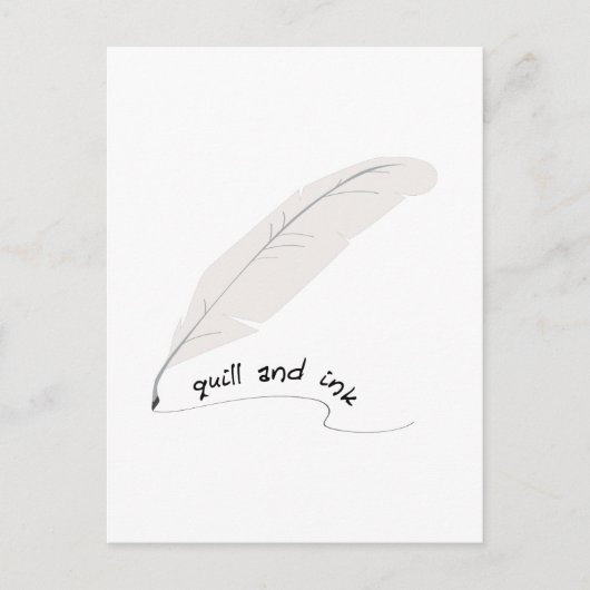 Quill en Ink Briefkaart (Voorkant)
