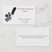 Quill en Ink Visitekaartje (Voorkant / Achterkant)