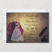 Quill en inktpot kaart (Voorkant)