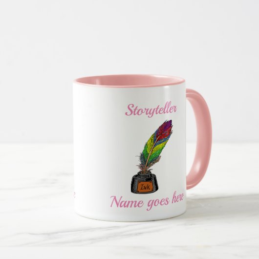 Quill en inktpot mok (Voorkant rechts)