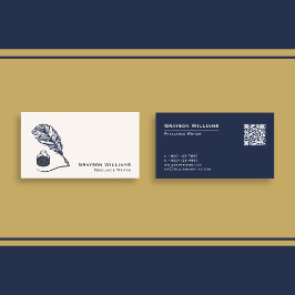 Quill Freelance Writer QR Code Visitekaartje