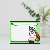 Quill, instrument voor schrijven briefkaart (Staand voorkant)