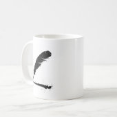Quill met inkt koffiemok (Voorkant links)
