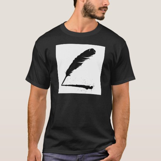 Quill met inkt t-shirt (Voorkant)