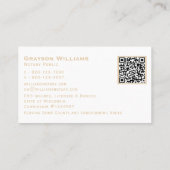 Quill Mobiele Notaris QR Code Visitekaartje (Achterkant)