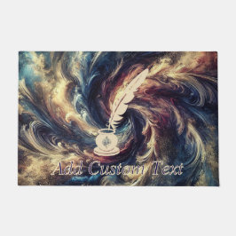 Quill Pen Abstracte kunst Deurmat