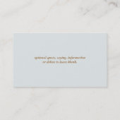 Quill Pen and Ink Bottle Business Card Visitekaartje (Achterkant)
