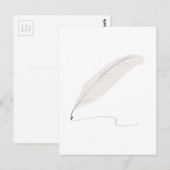 Quill Pen Briefkaart (Voorkant / Achterkant)
