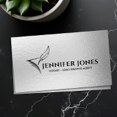 Quill Pen en Papier Noteermachine Visitekaartje