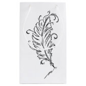 Quill Pen Gift Bag Klein Cadeauzakje (Achterkant)
