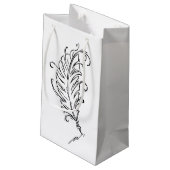 Quill Pen Gift Bag Klein Cadeauzakje (Achterkant Gekanteld)