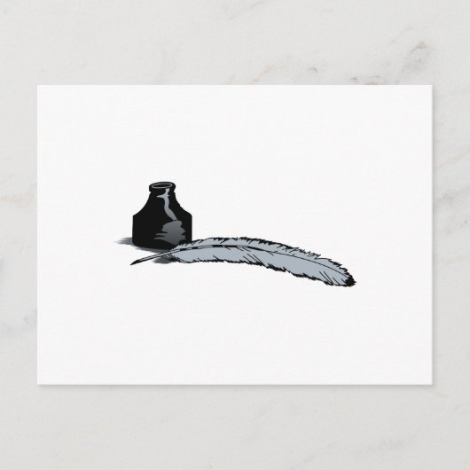Quill Pen & Ink Briefkaart (Voorkant)