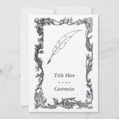 Quill Pen Kaart (Voorkant)