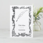 Quill Pen Kaart (Staand voorkant)