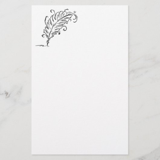Quill Pen Stationery Briefpapier (Voorkant)