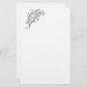 Quill Pen Stationery Briefpapier (Voorkant / Achterkant)