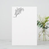 Quill Pen Stationery Briefpapier (Staand voorkant)