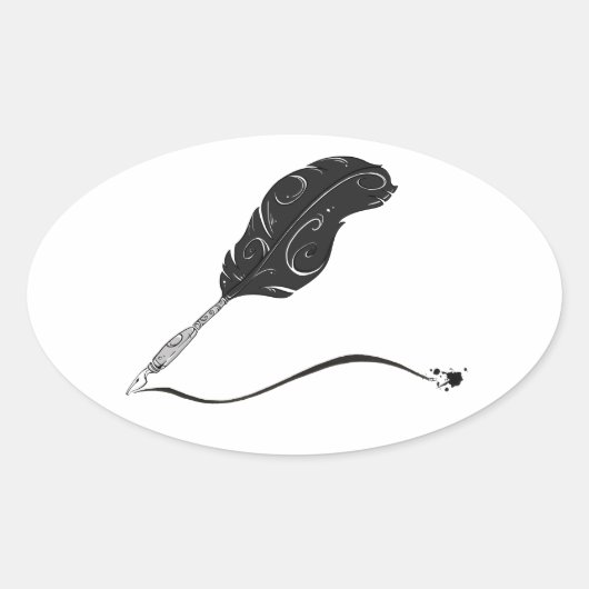 Quill Pen Sticker (Voorkant)