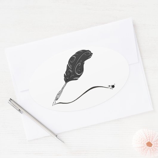 Quill Pen Sticker (Envelop)