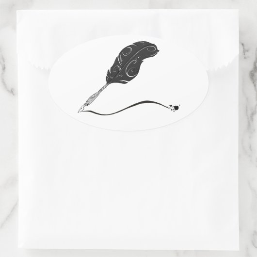 Quill Pen Sticker (Tas)