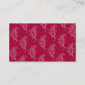 Quill Pen Visitekaartje (Achterkant)