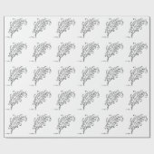 Quill Pen Wrapping Paper Cadeaupapier (Vlak)