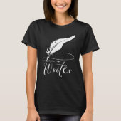 Quill Pen Writer T-shirt (Voorkant)