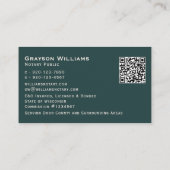 Quill QR-code mobiel Visitekaartje (Achterkant)