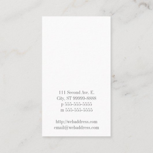 Quill Visitekaartje (Achterkant)