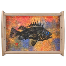 Quillback Rockfish - grote serveerschaal