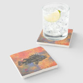 Quillback Rockfish - Marmer Onderzetter (Zijkant)