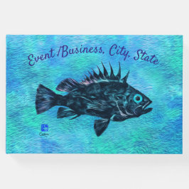 Quillback Rockfish op blauw - Gastenboek